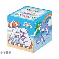 アズワン ノベルティ ハッピーサマーペーパー ティッシュ 50個 5552111 5552111 1セット