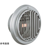 バクマ工業 丸・平型10方向吹き出し換気口 防火ダンパー付 シルバーメタリックライト