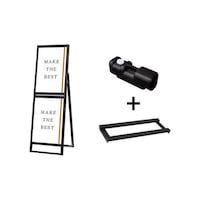 常磐精工 ブラックフラットオープンスタンド看板