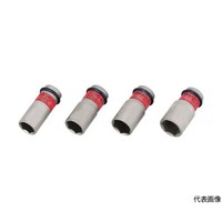 TONE インパクト用薄形ホイルナットソケット(自動車整備用) 対辺寸法22mm 差込角12.7mm 4A22N 4A22N 1個