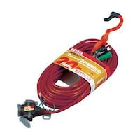 ハタヤリミテッド 2P接地付延長コード 20m ワインレッド SX203KR SX203KR 1本