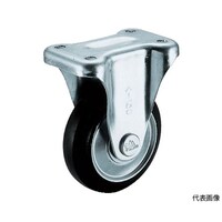 シシク スタンダードプレスキャスター ゴム車輪 固定 130径 WK130 WK130 1個