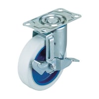 ワコーパレット エアーキャスター(自在車ストッパー付) 75mm ホワイトゴム車 ALG75NRBDSW ALG75NRBDSW 1個