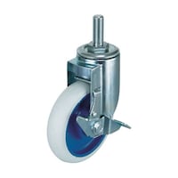 ワコーパレット エアーキャスターねじ込みタイプ(ホワイトゴム自在車ストッパー付) AMT100NRBDSW AMT100NRBDSW 1個