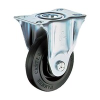 ハンマーキャスター 静シリーズ 固定 ゴム車B入り100mm 420SRFR100 420SRFR100 1個