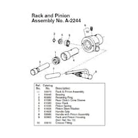 RIDGID A575ギヤ ラック F/K50 61585 61585 1個
