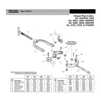 RIDGID D1104 ハンドル F/466472 83100 83100 1個
