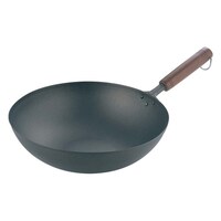 長谷元 2295400 木柄 いため鍋 28cm