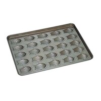 千代田金属工業 シリコン加工 貝型マドレーヌ型 天板(25ヶ取) 5425900 5425900 1個