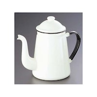 野田琺瑯 キリン印 ホーロー コーヒーポット #13 白 1.6L 4428100 4428100 1個