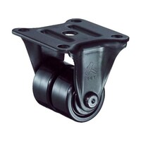 ハンマーキャスター 低床式中荷重用固定双輪ナイロンB車50mm 550RNRB50 550RNRB50 1個
