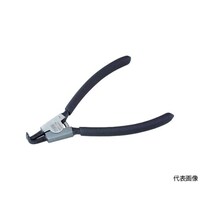 TONE スナップリングプライヤ(ベントタイプ 軸用) 全長130mm リング使用範囲3ー10mm SRPS125BF SRPS125BF 1丁
