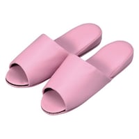 オーミケンシ 抗菌レザー調スリッパ つま先なし ピンク 10足入 10835358 10835358 1パック