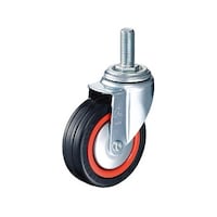 ハンマーキャスター キャスター ねじ込み 自在 ゴムB車 125mm 4200MARB125 4200MARB125 1個
