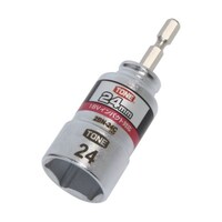 TONE 電動ドリル用コンパクトソケット 対辺寸法24mm 2BN24C 2BN24C 1個