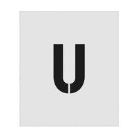 アイマーク ステンシル U 文字サイズ150×95mm ASTU15095 ASTU15095 1枚