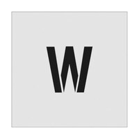 アイマーク ステンシル W 文字サイズ100×65mm ASTW10065 ASTW10065 1枚