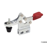 育良精機 下方押え型トグルクランプ ステンレス 水平ハンドル(31110) クランプアーム移動角度95° ストレートベース 締付力0.3kN ISK08S02S ISK08S02S 1個