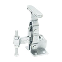 育良精機 下方押え型トグルクランプ ステンレス 垂直ハンドル(31317) クランプアーム移動角度95° フランジベース 締付力1.0kN ISK40P02S ISK40P02S 1個