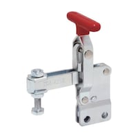 育良精機 下方押え型トグルクランプ スチール 垂直ハンドル(31327) 移動角度94° ストレートベース 締付力2.0kN 全長134.7mm ISK42S0 ISK42S0 1個