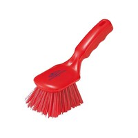 ヒルブラシ サーモン レジン ショートハンドルブラシ 赤 D4 D4 1個