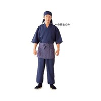 サカノ繊維 男女兼用作務衣 黒×青紫 M SLB6991 SLB6991 1枚