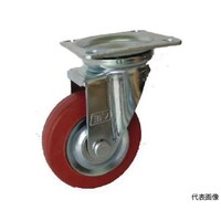 ヨドノ プレス製自在金具付赤ゴム車 75φ RWJ75 RWJ75 1個