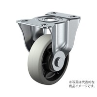 ユーエイキャスター SK型キャスター 固定車プレート式 径125mm ウレタン車輪(ナイロンホイル) SK125GU SK125GU 1個