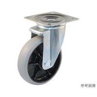 ユーエイキャスター PMS型キャスター 自在車プレート式 径130mm ウレタン車輪(ナイロンホイル) PMS130GUB PMS130GUB 1個