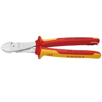 KNIPEX 絶縁強力斜ニッパー 落下防止(BK) 7406250TBK 7406250TBK 1本