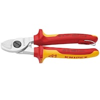 KNIPEX 絶縁ケーブルカッター 落下防止(BK) 9516165TBK 9516165TBK 1本