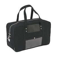 三栄産業 帆布メール用ボストン(L)馬蹄錠金具付 黒 BTLU01 BTLU01 1個