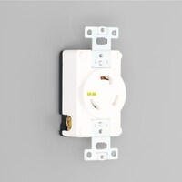 アメリカン電機 引掛形 埋込コンセント 白 3310L5IVE2P 3310L5IVE2P 1個