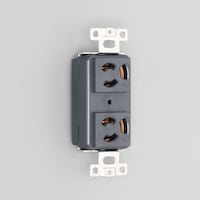 アメリカン電機 複式横型埋込コンセント