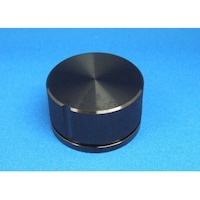 サトーパーツ つまみ Φ45 黒(アルミ) シャフト径Φ6用 K59LB K59LB 1個