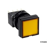 IDEC LWシリーズ照光押ボタンスイッチΦ22(正角形平形レンズLED)オルタネイト形 LW2LA1C62Y LW2LA1C62Y 1個