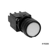 IDEC LWシリーズ照光押ボタンスイッチΦ22(丸形平形レンズLED)モメンタリ形 LW1LM1C33VPW LW1LM1C33VPW 1個