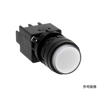 IDEC LWシリーズ照光押ボタンスイッチΦ22(丸形突形レンズLED)モメンタリ形 LW1LM2C34PW LW1LM2C34PW 1個