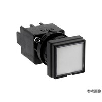 IDEC LWシリーズ照光押ボタンスイッチΦ22(正角形平形レンズLED)モメンタリ形 LW2LM1C33VPW LW2LM1C33VPW 1個