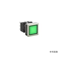 IDEC フラッシュシルエットLBシリーズ照光押ボタンスイッチ正角形 ボタン色 緑 LB7MLM1T24WG LB7MLM1T24WG 1個