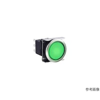 IDEC フラッシュシルエットLBWシリーズ照光押ボタンスイッチ丸平形・メタル調ベゼル LBW6MLA1T23G LBW6MLA1T23G 1個