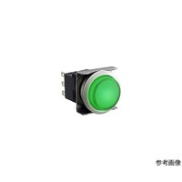 IDEC フラッシュシルエットLBWシリーズ照光押ボタンスイッチ丸平形・メタル調ベゼル LBW6MLM2T24G LBW6MLM2T24G 1個