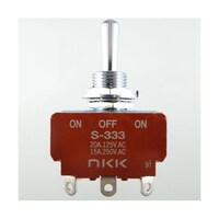 NKKスイッチズ 小形トグルスイッチONOFFON S333J S333J 1個