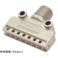 イケウチ コンパクトフラット形エアーノズル TAIFUJetシリーズ ステンレス鋼316L製 ネジ1/4オス Φ0.8 1/4MTFFS4216008S316LIN