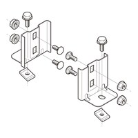 ネグロス電工 盤取付金具 左右組 1対(2個組入) SRU1 SRU1 1対