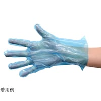 パックスタイル ポリ手袋 ポリグローブ 3001 箱入 青 SS 100枚×60パック入 00663089 00663089 1ケース