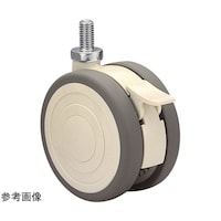 双輪キャスター φ100 自在ダブルストッパー付 ネジ式