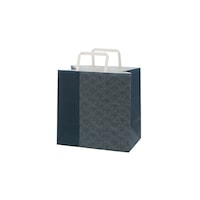 シモジマ 手提げ紙袋 25チャームバッグ 平手 E判 鮫小紋 50枚入 003274022 003274022 1パック