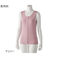 ケアファッション 婦人フライス杢ノースリーブ ホックインナー