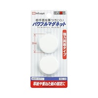 ミツヤ パワフルマグネット30mm 白 2個×10箱入 HMG30WH HMG30WH 1ケース